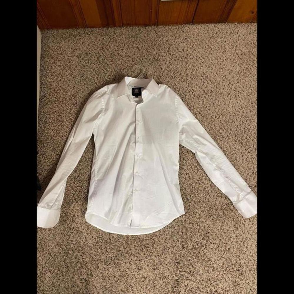 Men White Button Up